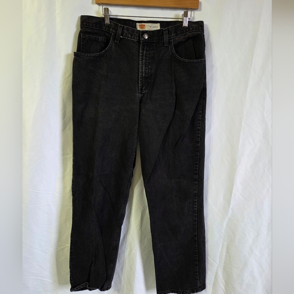 Black Denim Jeans Route 66 Relaxed